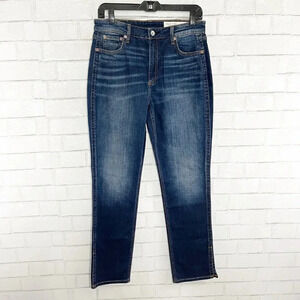 Rag & Bone Nina High Rise Cigarette Split Hem Jeans Women's Waist Size 28